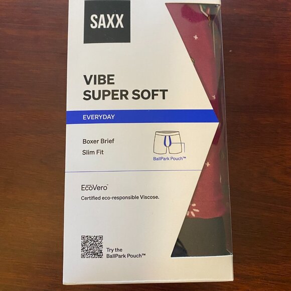 SAXX VIBE Boxer Briefs “Merlot Pickled" - Picture 3 of 4